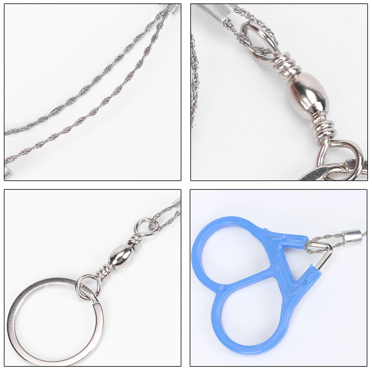 Outdoor Power Wire - 4Pcs Lightweight Survival Wire Saw Stainless