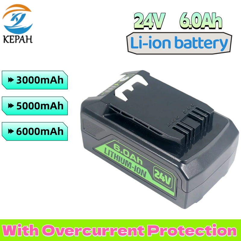 Lawn Mower Battery - For Greenworks Battery 24V 3.0/5.0/6.0AH Lithium