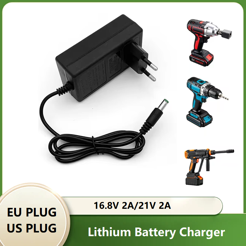 Lawn Mower Battery - EU PLUG 16.8V/21V 2A Lithium Battery