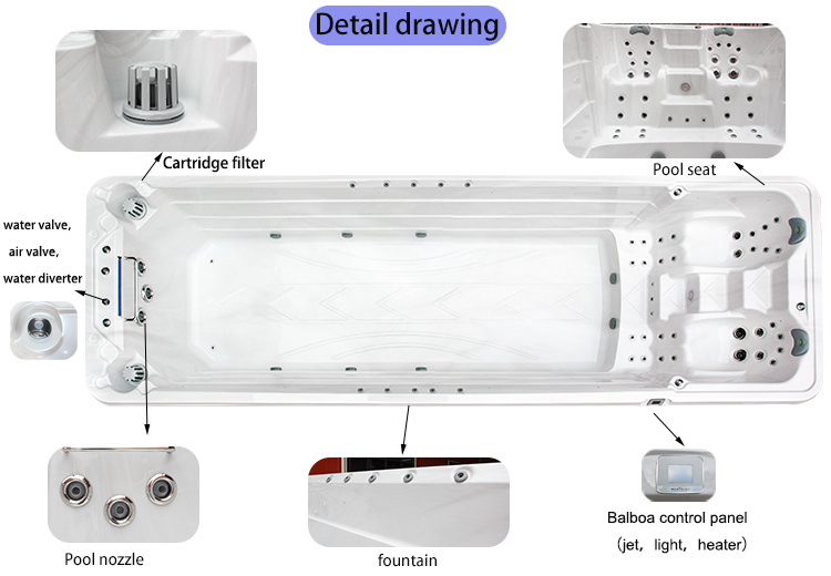 Luxury Inflatable Massage Spa  - огляд і ціна Outdoor Power For Hot Tub