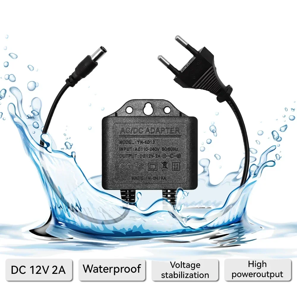 Power Adapter  DC12V 2A Waterp - огляд і ціна Outdoor Power Plug In