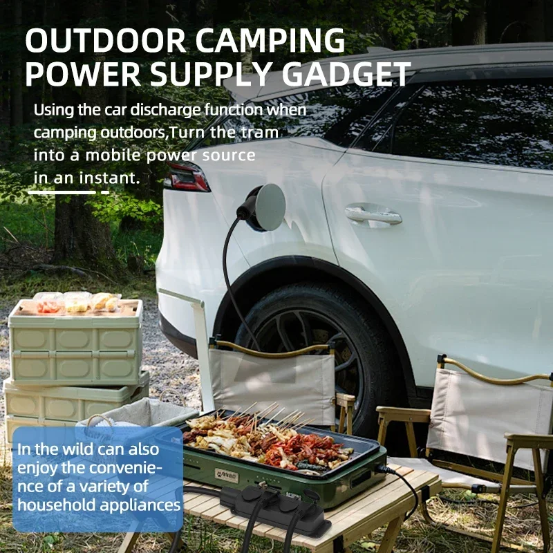 Portable 16A 4KW Electric Car  - огляд і ціна Outdoor Power Wire