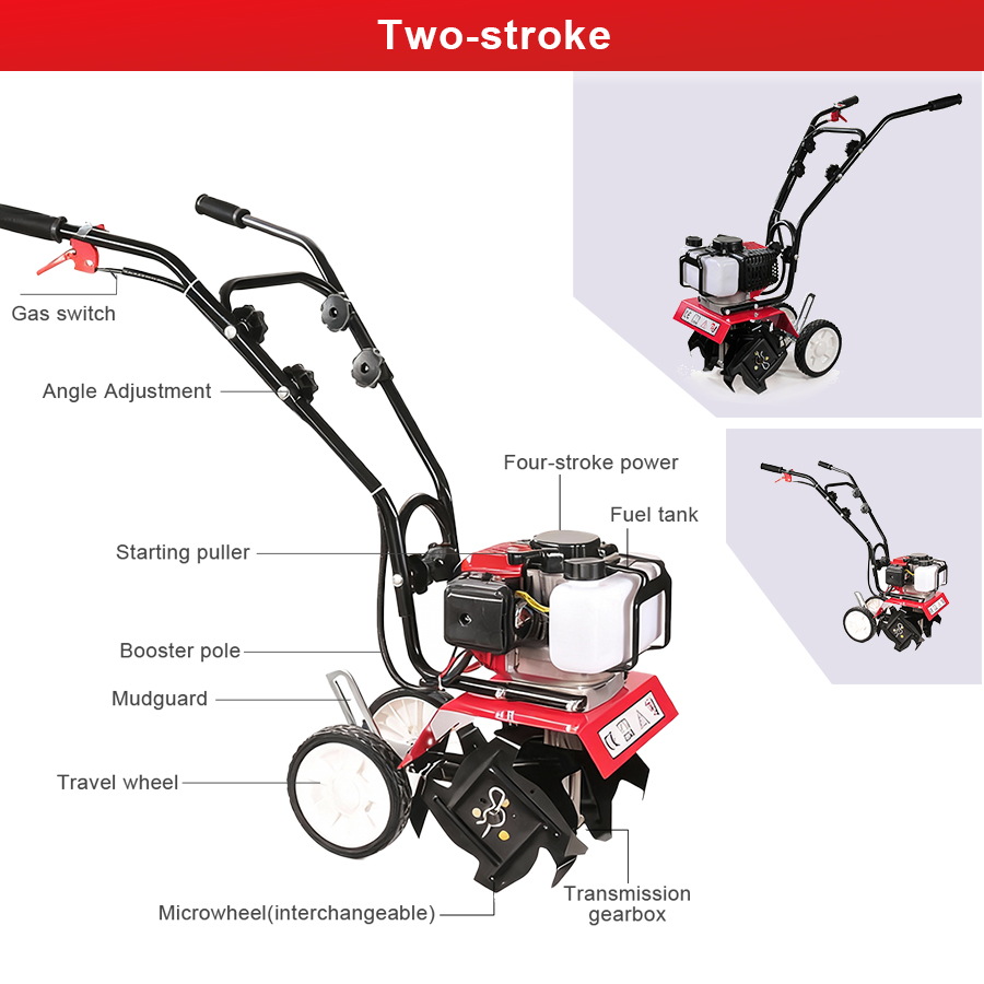Tungfull Petrol Micro Cultivat - огляд і ціна Garden Tiller Mini