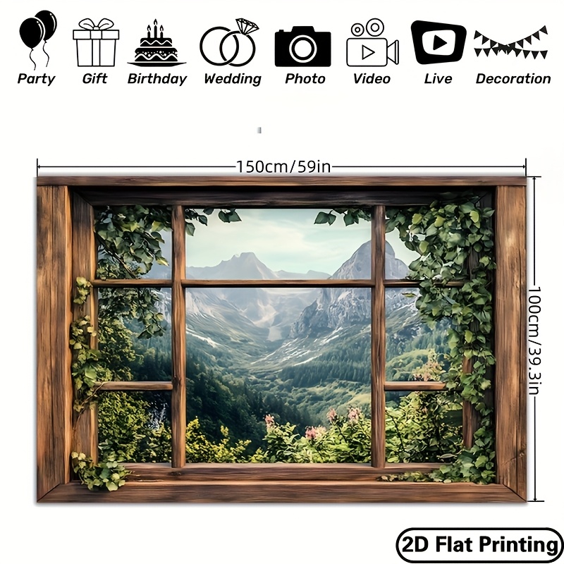 1 piece, green plant window vi - огляд і ціна Outdoor Power For Wedding