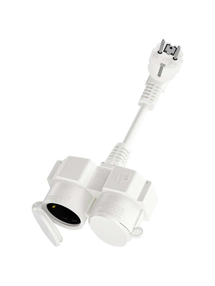 EU Extension Cable with 2 Schu - огляд і ціна Outdoor Power Vac