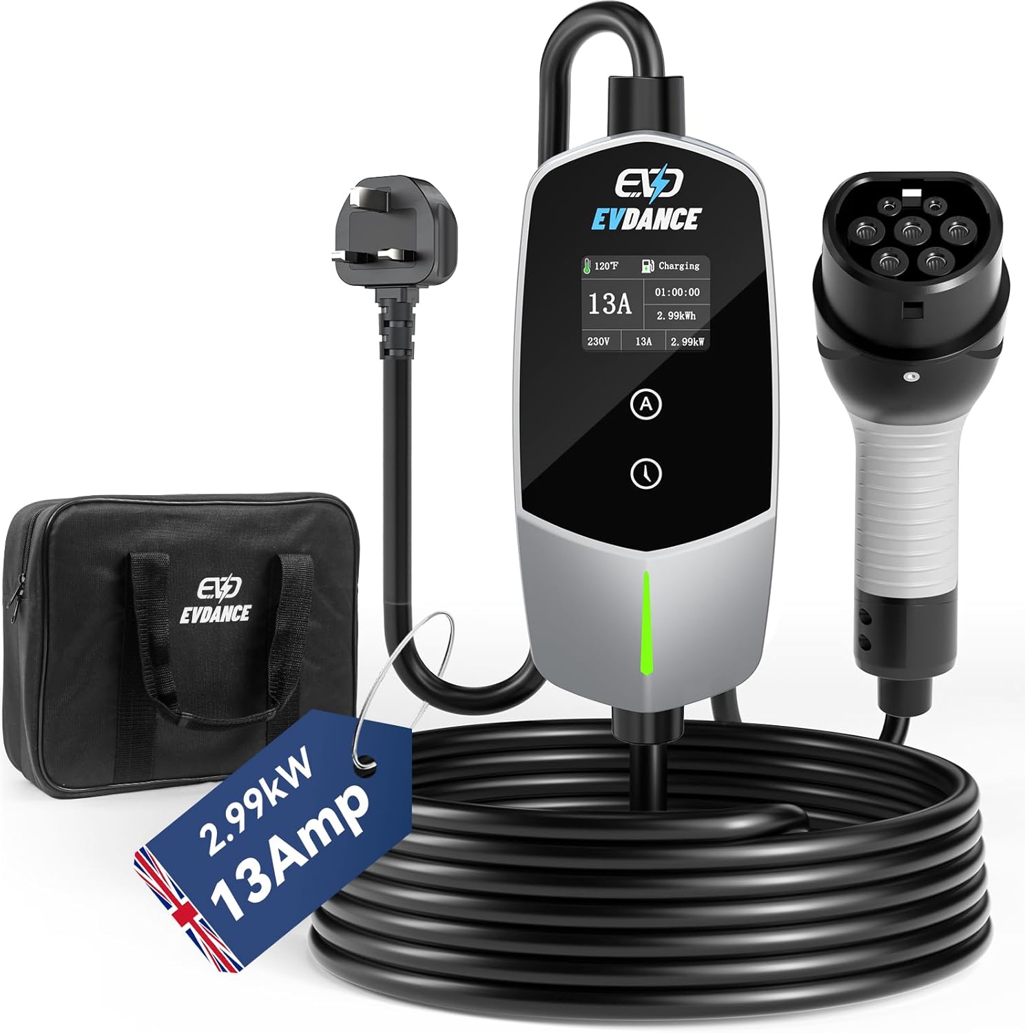 EVDANCE Portable EV Charger Ty - огляд і ціна Outdoor Power Plug