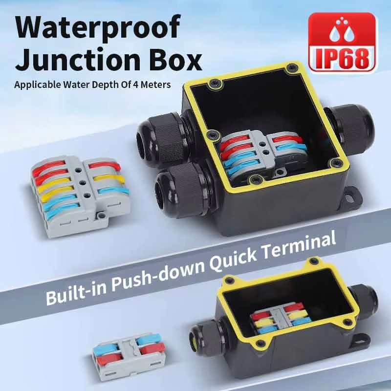 Junction Box Waterproof IP68 2 - огляд і ціна Outdoor Power Plug In