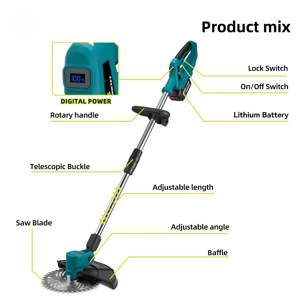 4000W Electric Lawn Mower for  - огляд і ціна Lawn Mower Battery