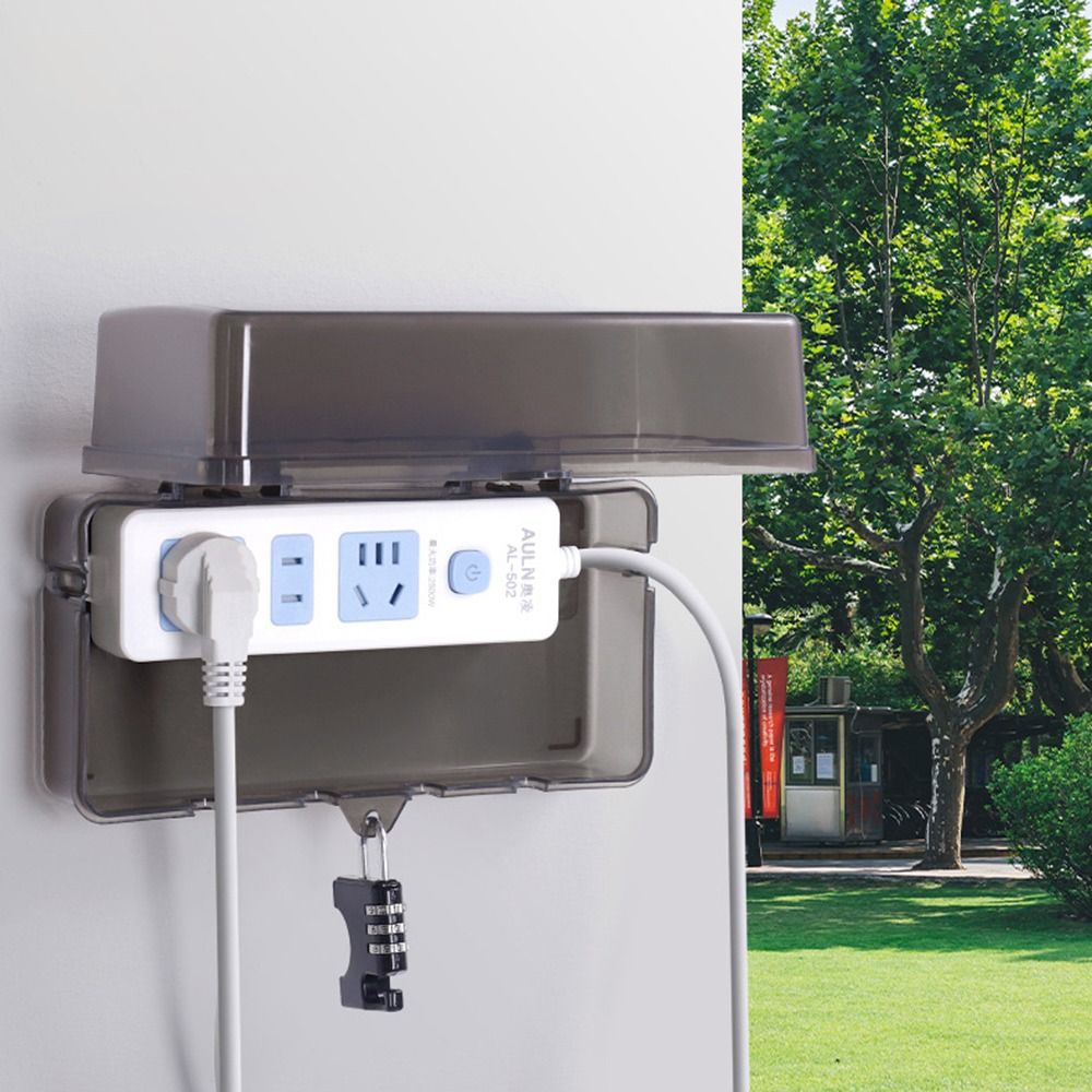 Portable Plastic Plug Box Anti - огляд і ціна Outdoor Power Strip