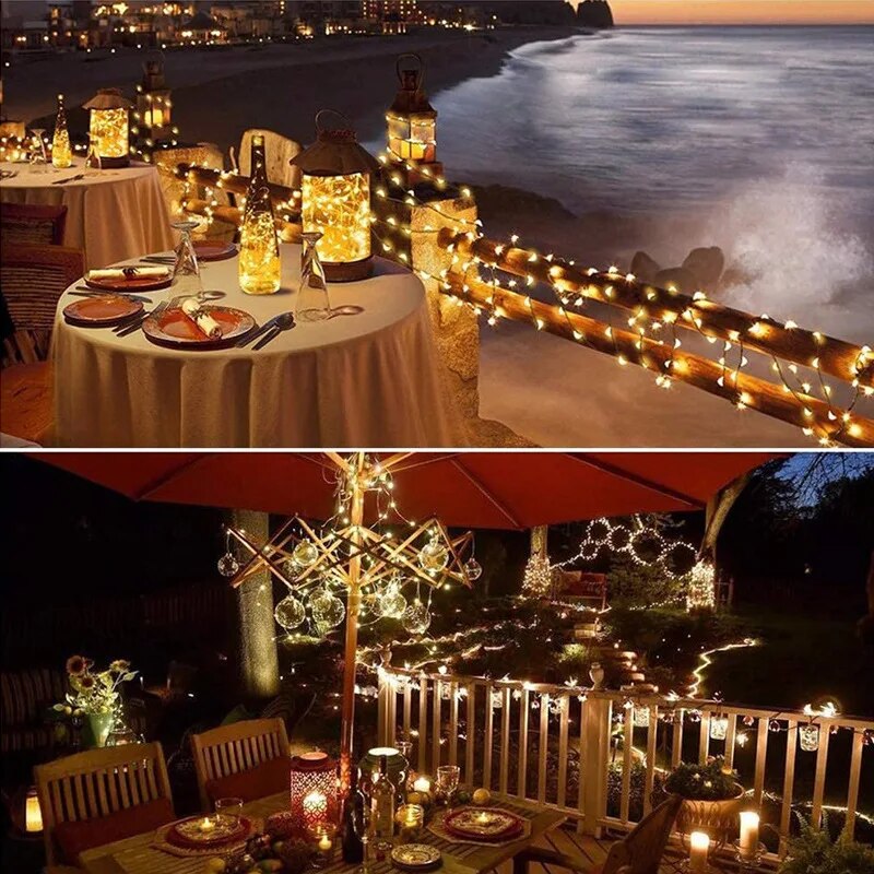 100 LED Solar Fairy Waterproof - огляд і ціна Outdoor Power For Wedding