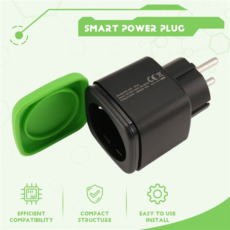 1 PCS Outdoor Smart Plug Green - огляд і ціна Outdoor Power Plug In